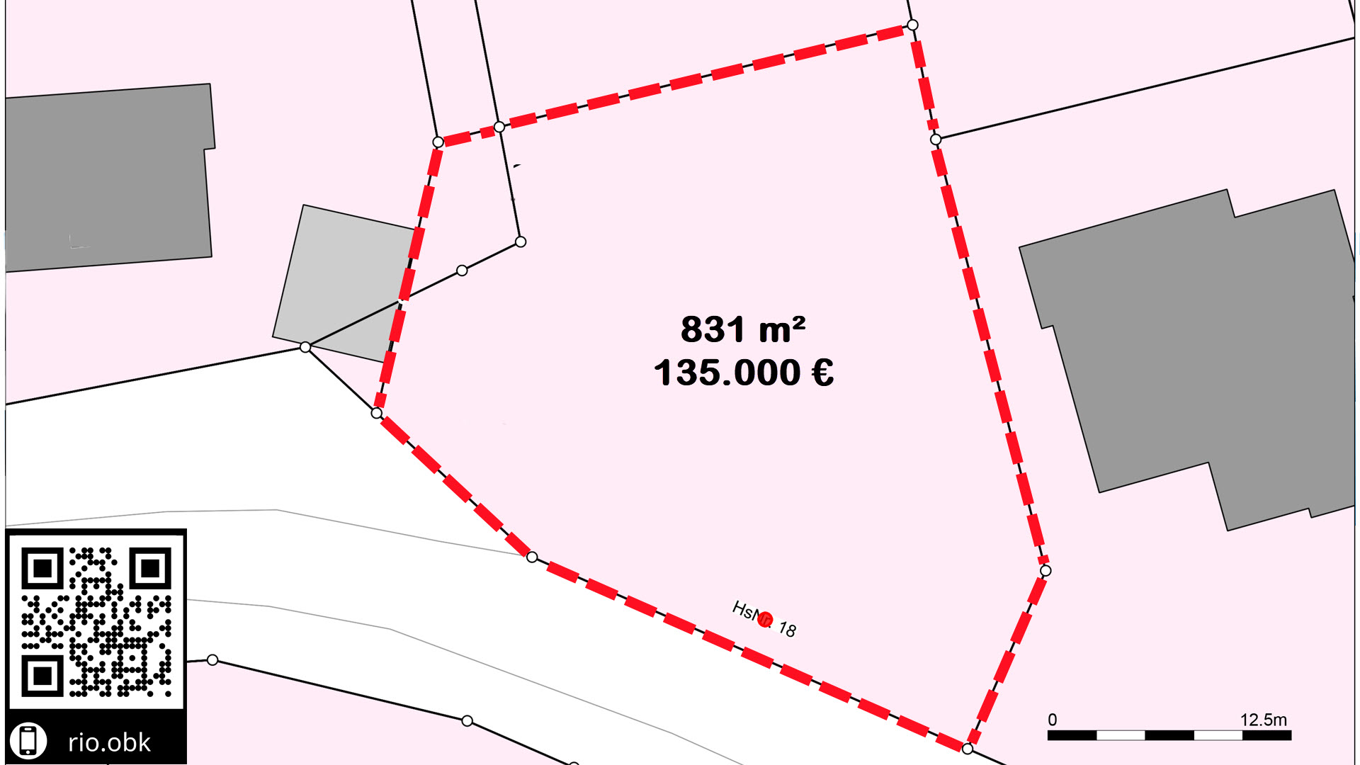 Reichshof-Eckenhagen: Baugrundstück im schönen Zöper Weg, Lageplan